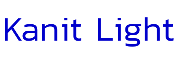 Kanit Light шрифт